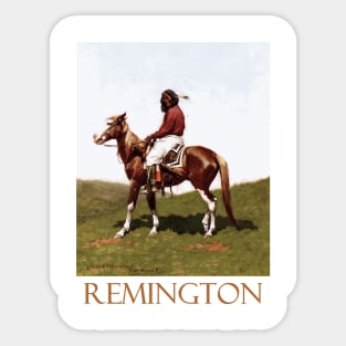 Commanche Brave, Fort Reno (1888) by Frederic Remington Sticker